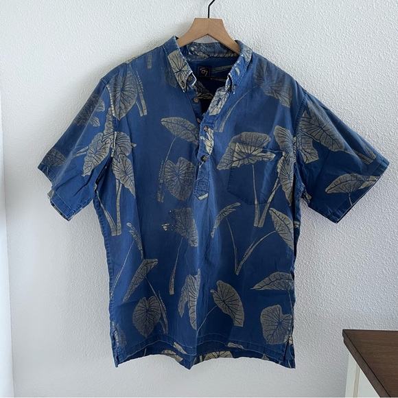 Sig Zane Shirts Sig Zane Quarter Button Hilo Hawaii Aloha Shirt Hawaiian Shirt Large Poshmark